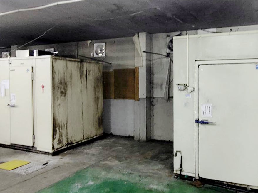 1.5坪セパレート型プレハブ冷凍庫／撤去の様子 写真